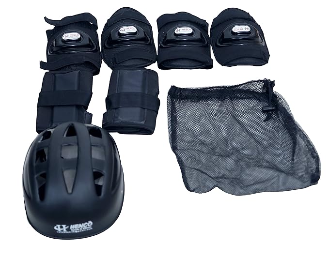 Henco Protective Gear Set/Kit (Pack of 7) for Ice and Roller Cycling Skating, Skateboard, Hover Board, Biking, Cycling, Skating, Rolling, and Other Extreme Sports for Boy/Girl.
