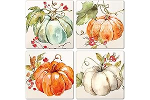 Whaline Fall Thanksgiving Coaster Set