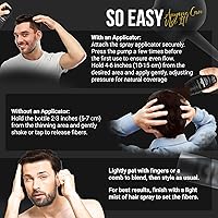 Vista 3 de Herbishh Koloret Fibras de construcción del cabello, polvo marrón oscuro para hombres y mujeres, cobertura instantánea de puntos calvos y corrector