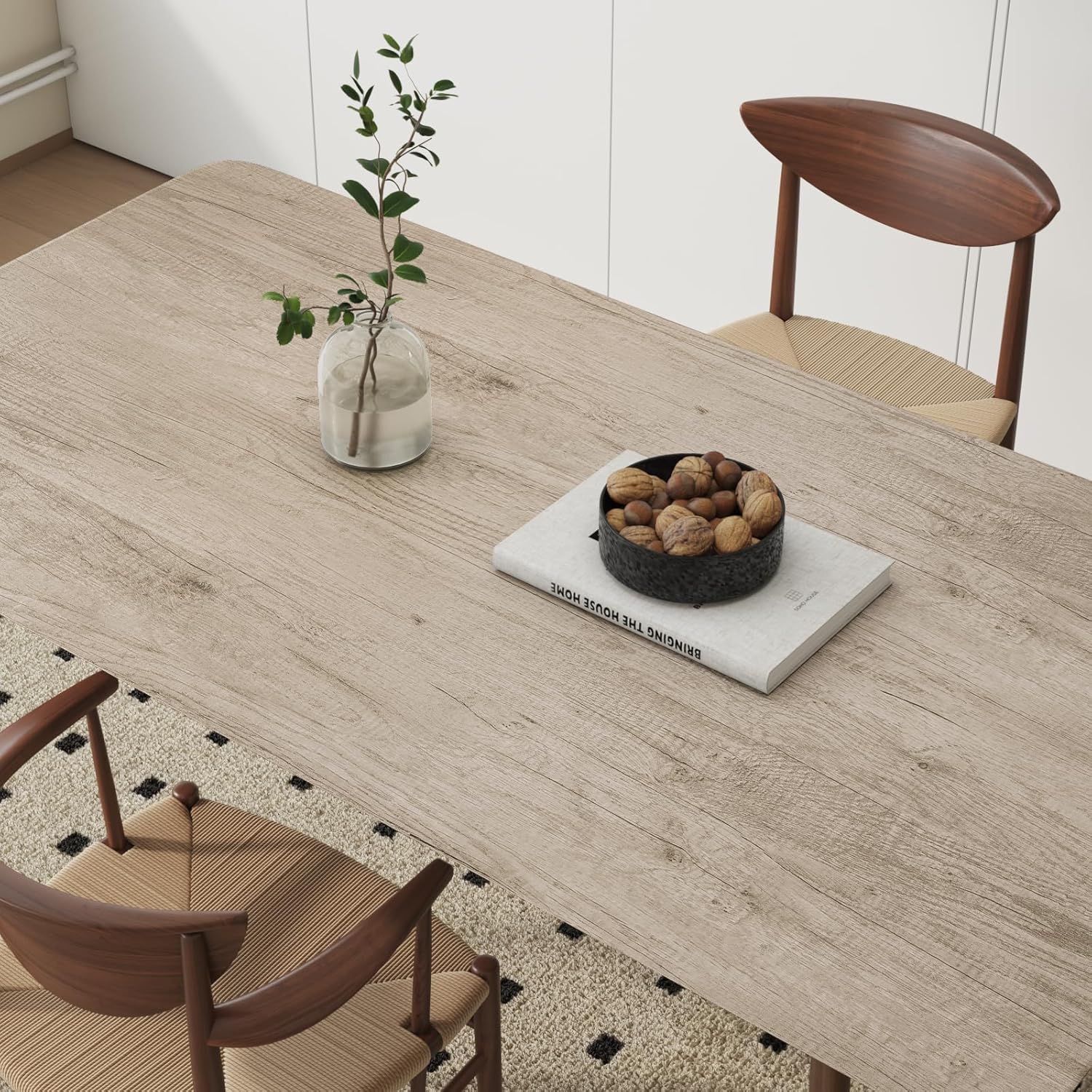 VaryPaper 32" x 354" Rustic Light Wood Wallpaper Peel and Stick Wallpaper Wood Look Contact Paper for Countertops Cabinets Waterproof Self Adhesive Removable Wooden Wall Paper Roll for Kitchen Bedroom