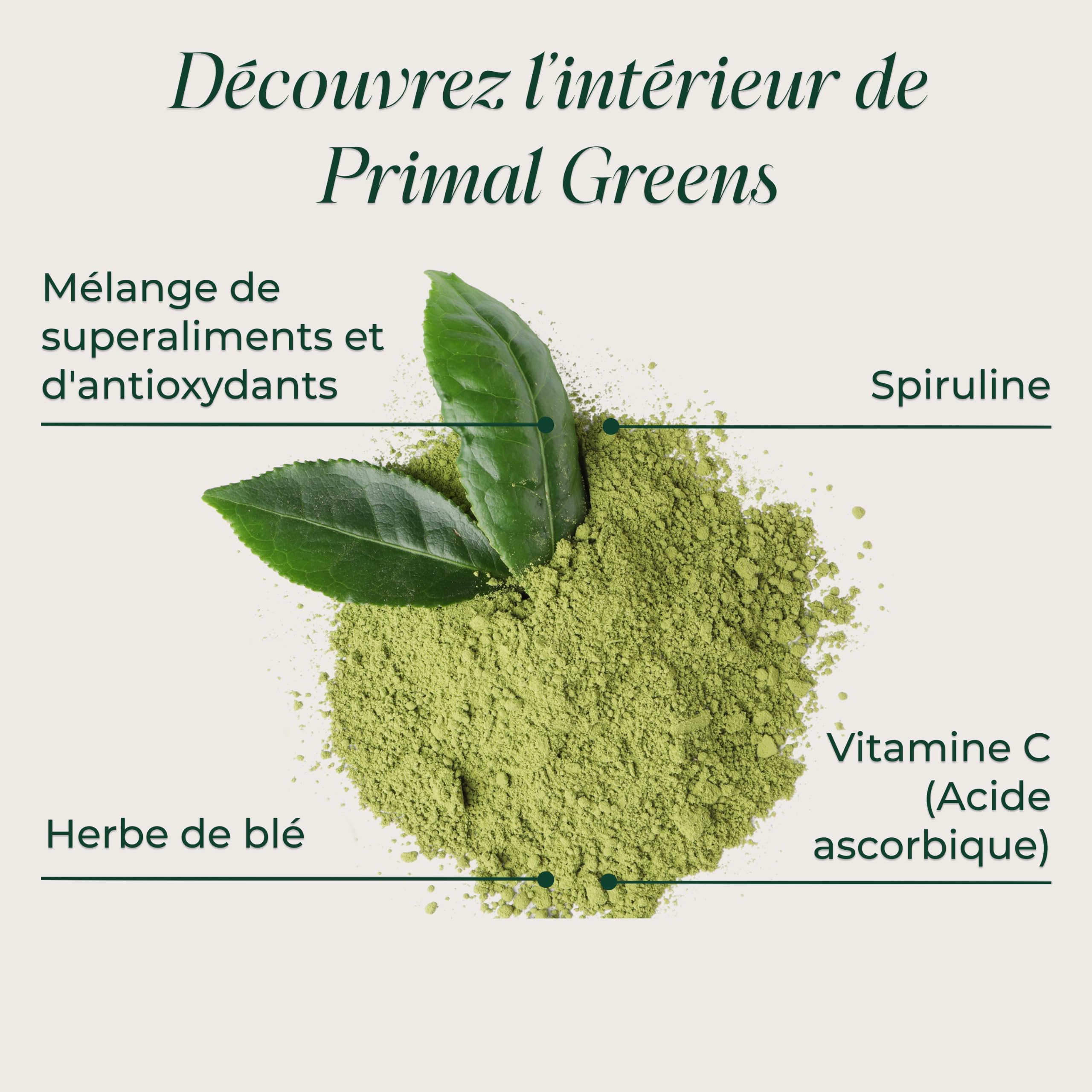Primal Greens - complément alimentaire poudre vegan, sans gluten