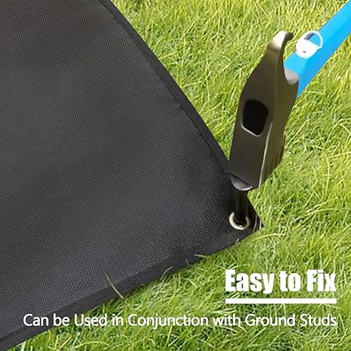 Miniatura 6 de TOHONFOO Tapete de 70 x 48 pulgadas para parrilla al aire libre  Tapetes de barbacoa ignífugos para proteger la terraza, patio, adoquines  Fácil de