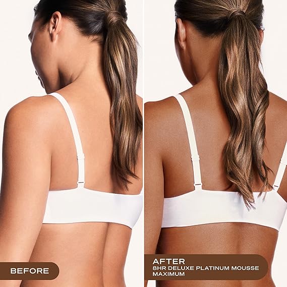 Loving Tan Platinum Self Tanning Mousse, Dark -Streak Free, Natural Looking, Professional Quality Self Tanner -5+ Self Tan Applications per Bottle, Naturally Derived DHA- 3.3 Fl Oz -Packaging May Vary