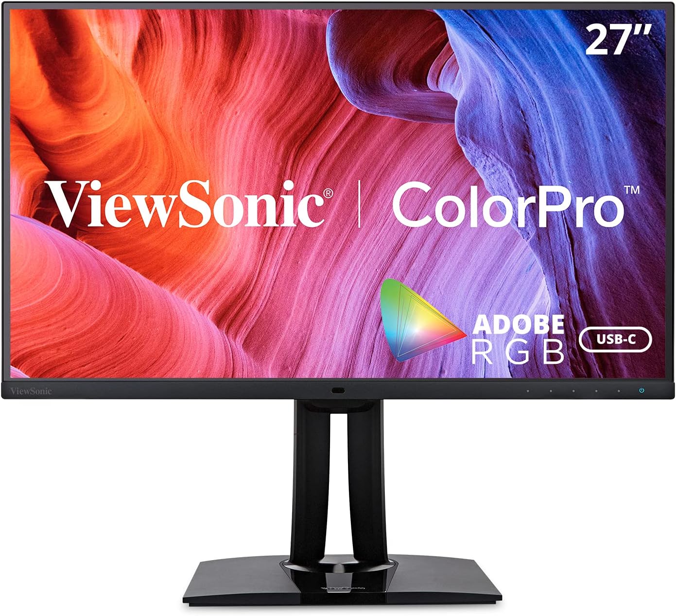 ViewSonic VP2785-2K 27-inch WQHD Fogra Certified Professional Monitor with 100% Adobe RGB, Delta E<2, MST DaisyChain, Calibration, HDMI, Display Port, USB-C for Graphic Design, Photo & Video Editing