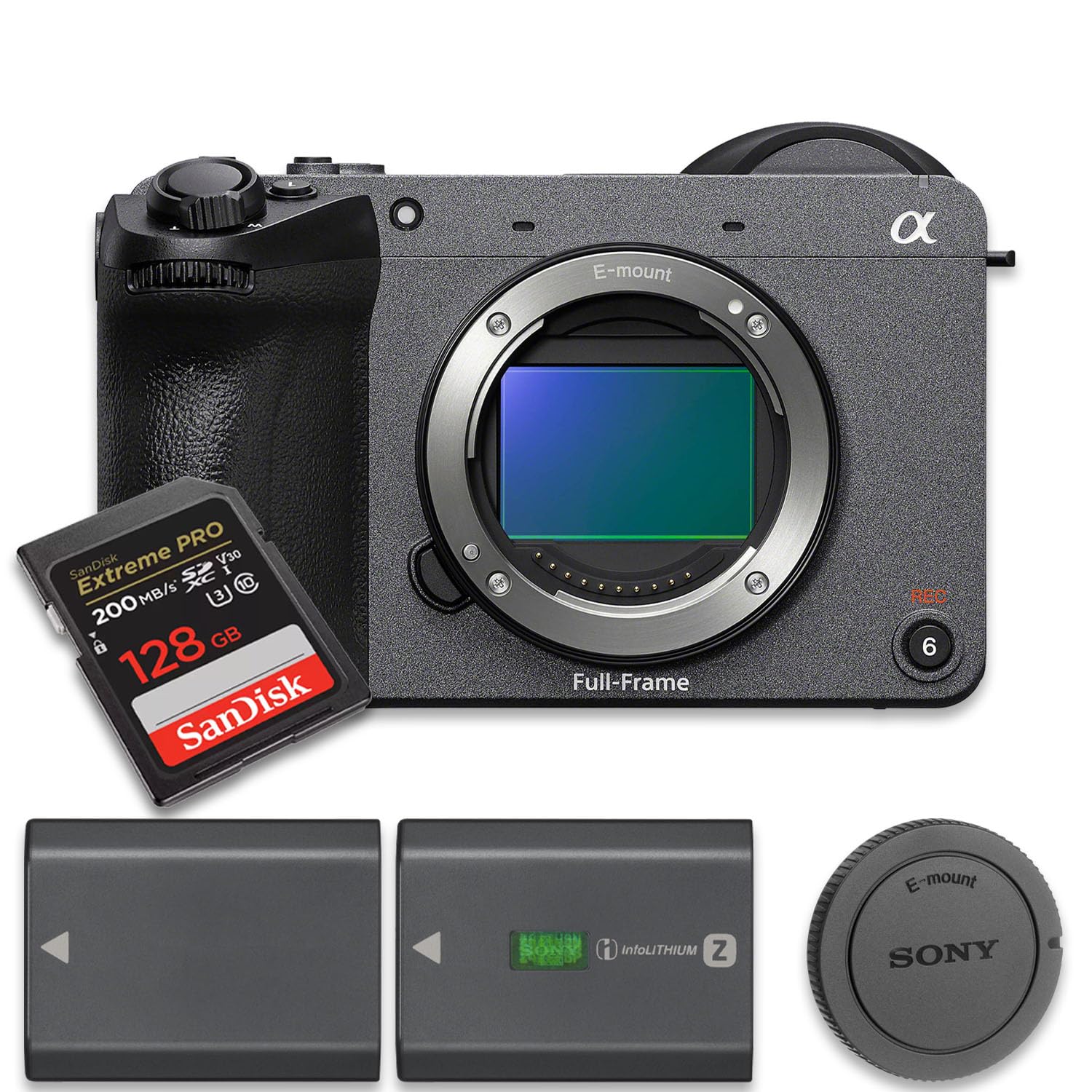 Sony FX2 Full-Frame Cinema Camera Body Only, Grau (Value Bundle)