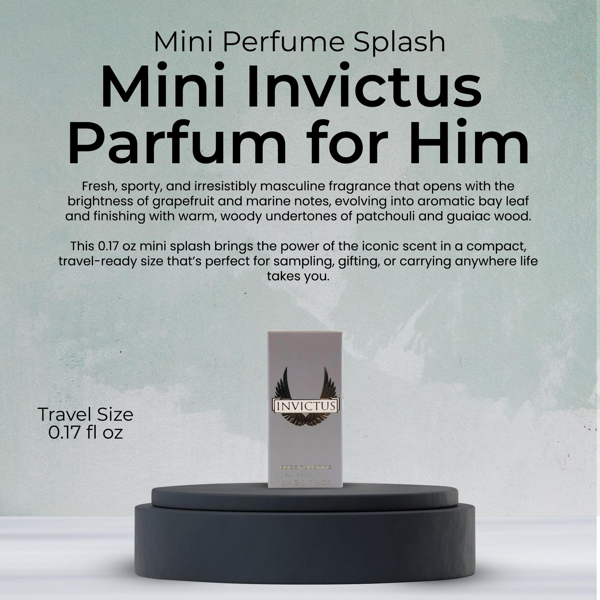 Paco Rabanne Invictus Eau de Toilette for Men, 0.17 oz. Mini