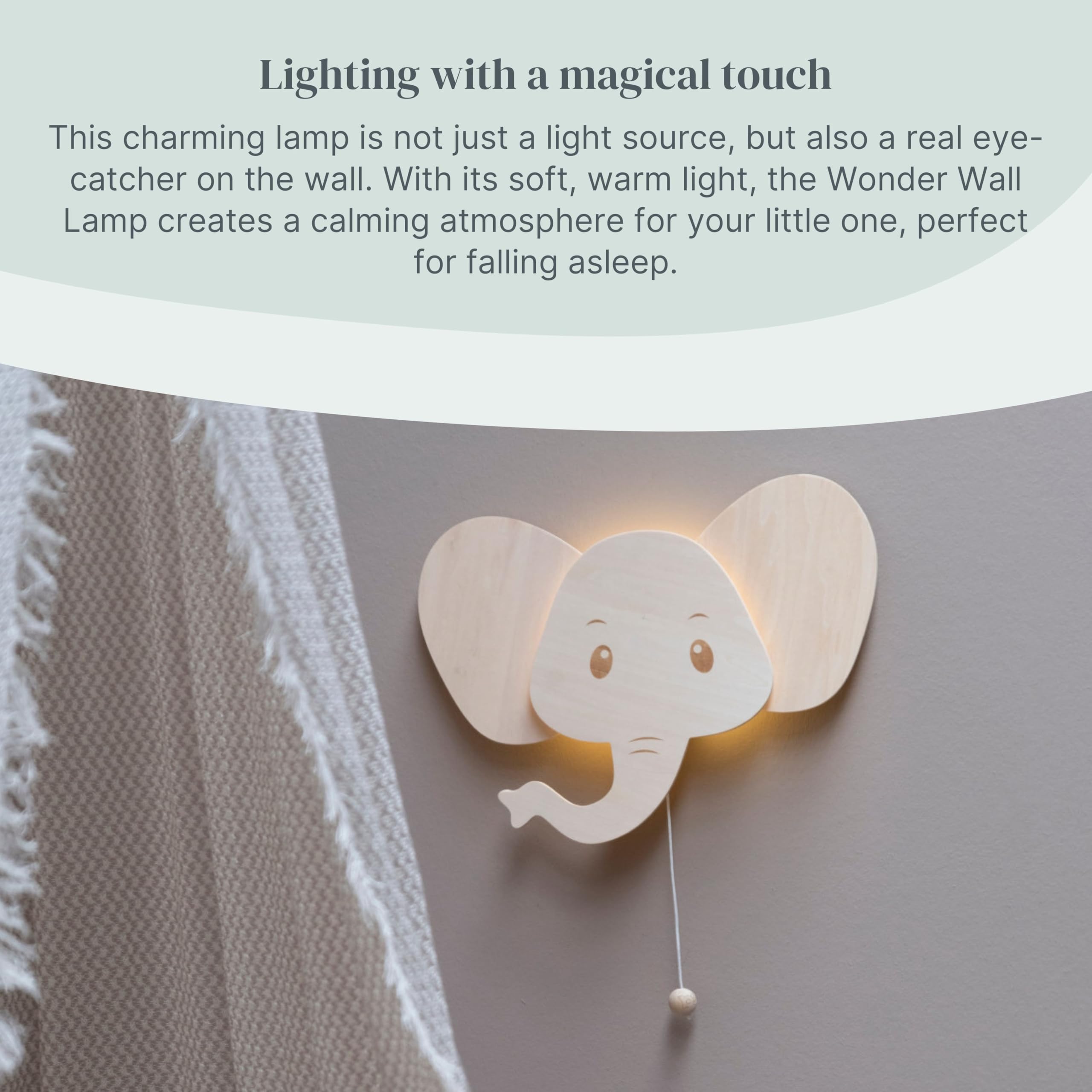 Baby's Only - Wall lamp Elephant Wonder - Brown - 23x35 cm - Image 4