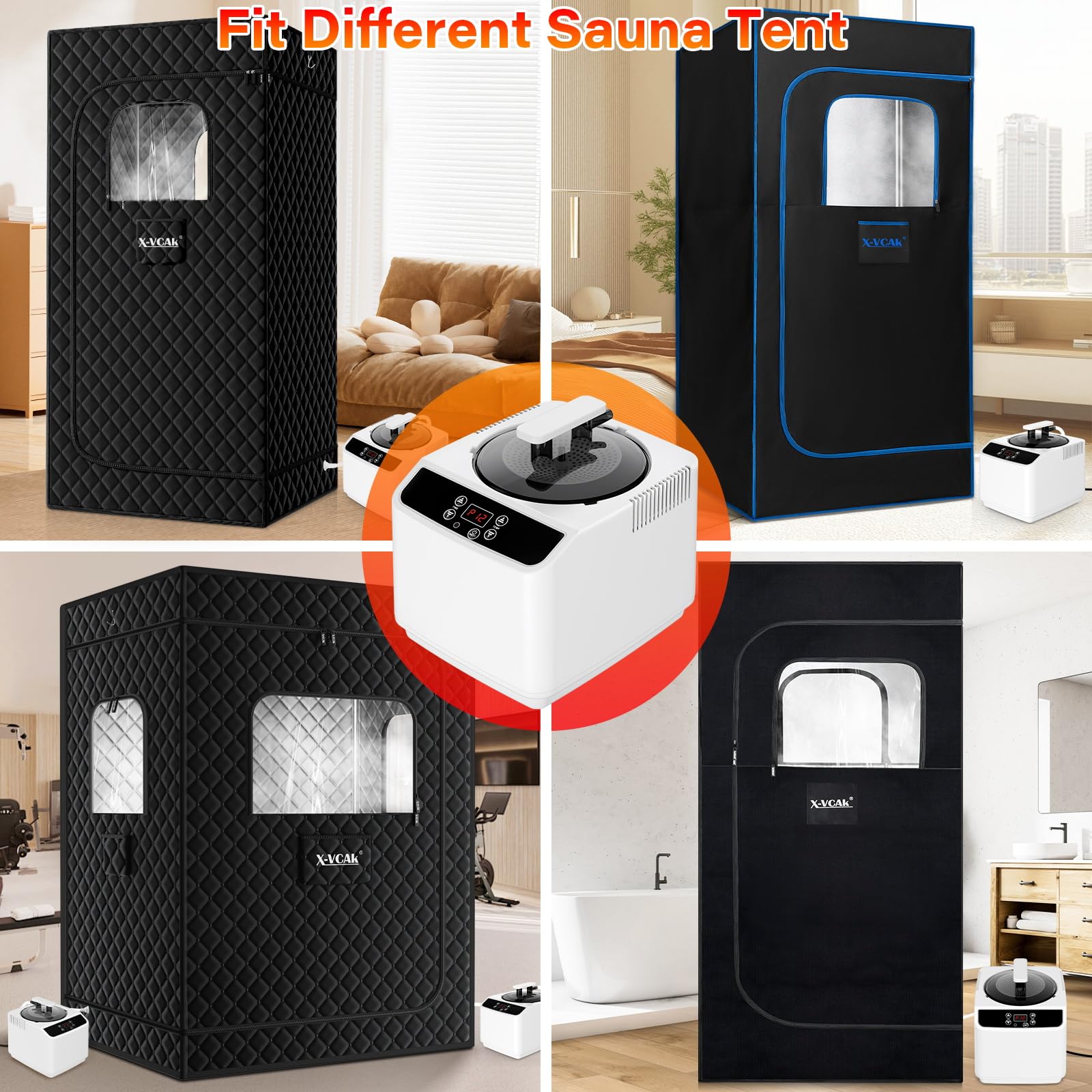 Amazon.com : X-Vcak Larger Sauna Steamer 3L, 1000W Portable Sauna