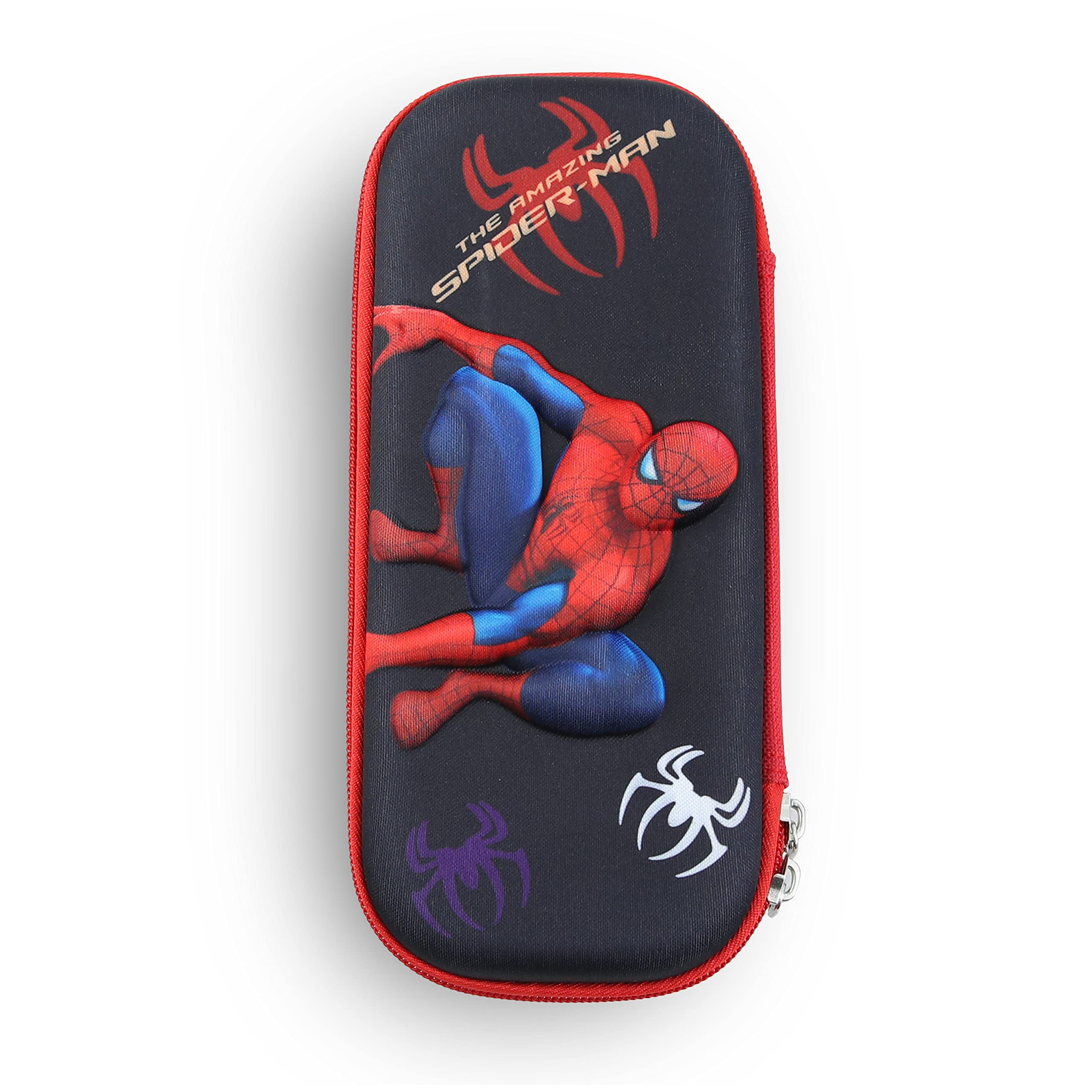 Pencil Box/Storage Box 3D Stereo Cartoon/Large Capacity Stationery Box/Male Girl for Kids Boys School Gift (BLACK CASE)