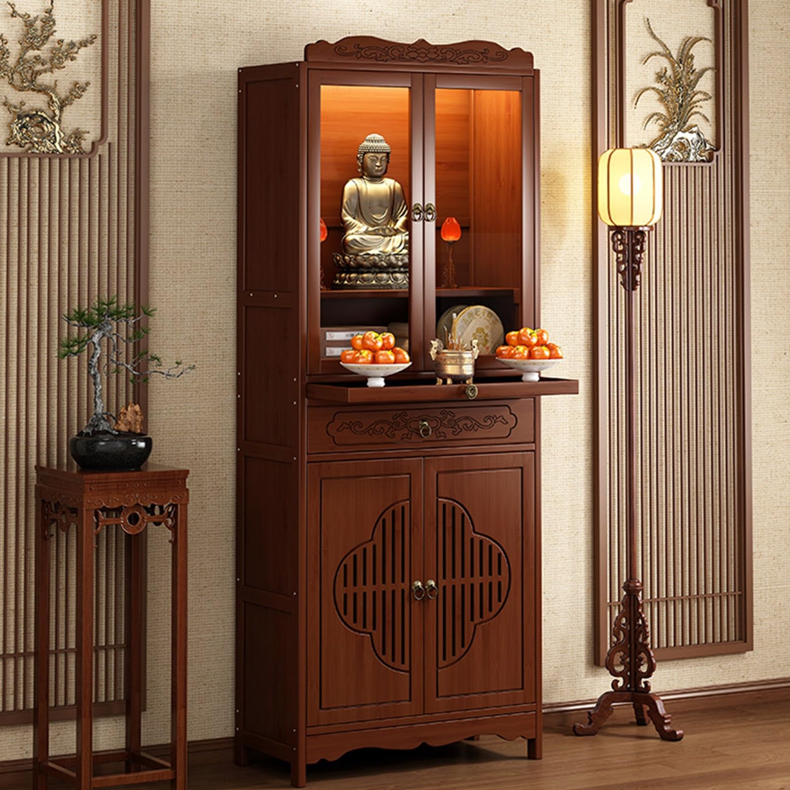 Autel chinois bouddha pour retrouver la sérénité et le calme intérieur
