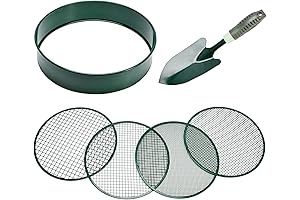 Soil Sieve for Gardening | 12" Diameter Soil Sifter
