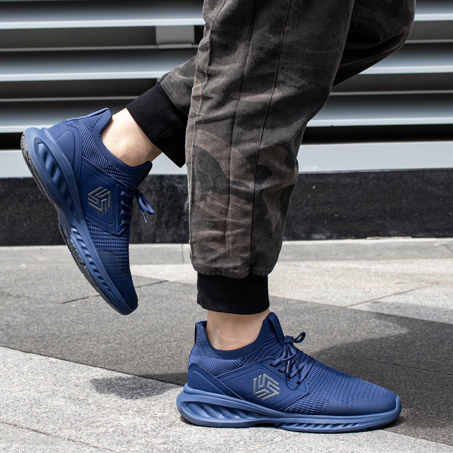 Giniros Sneakers Uomo Scarpe Running Ginnastica Corsa Camminata Leggere Traspiranti Casual Sportive Palestra Trekking Tennis Trail Mesh Basket Comode Outdoor Fitness Jogging Lavoro Scarpe