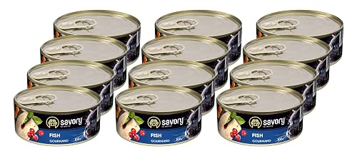 Savory - Comida húmeda para Gatos - Comida húmeda para Gatos - para Gato Adulto - Pescado