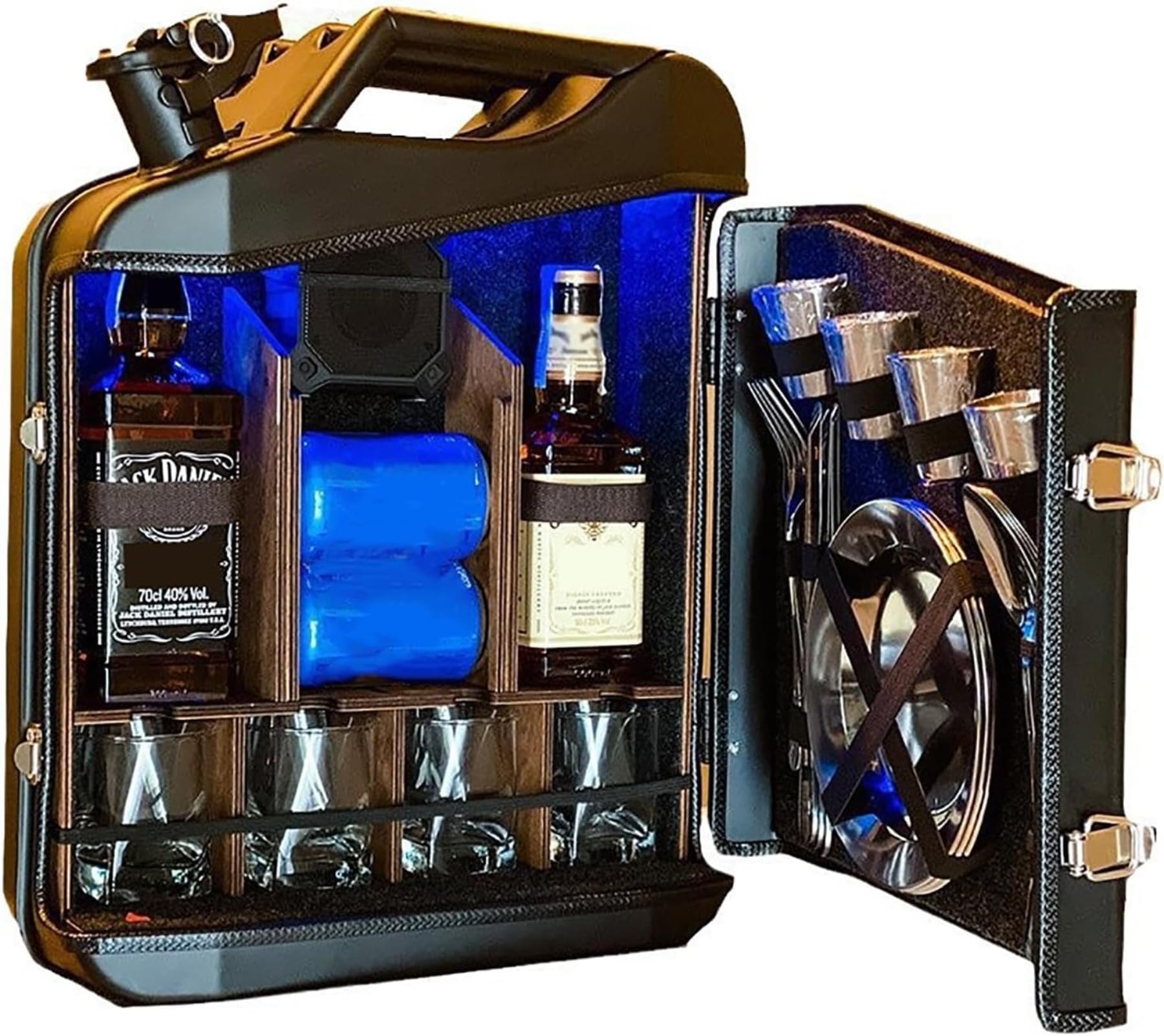 Mini armoire à whisky en bois robuste : élégance unique pour votre salon