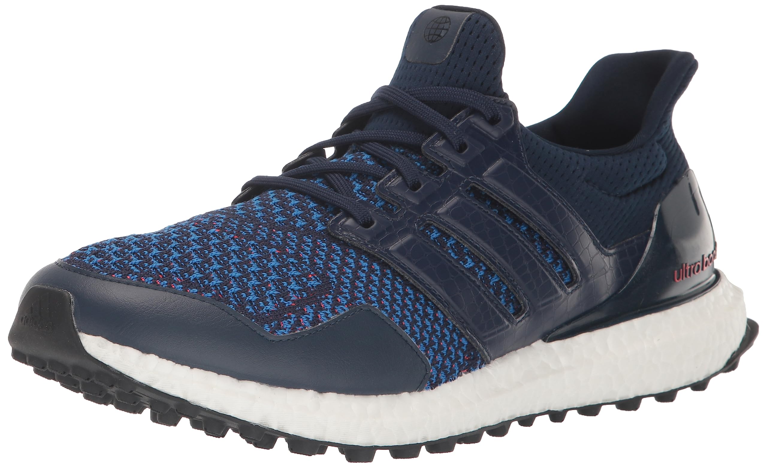 adidas Unisex Ultraboost Spikeless Golf Shoes, Collegiate Navy/Bright Red, 8.5