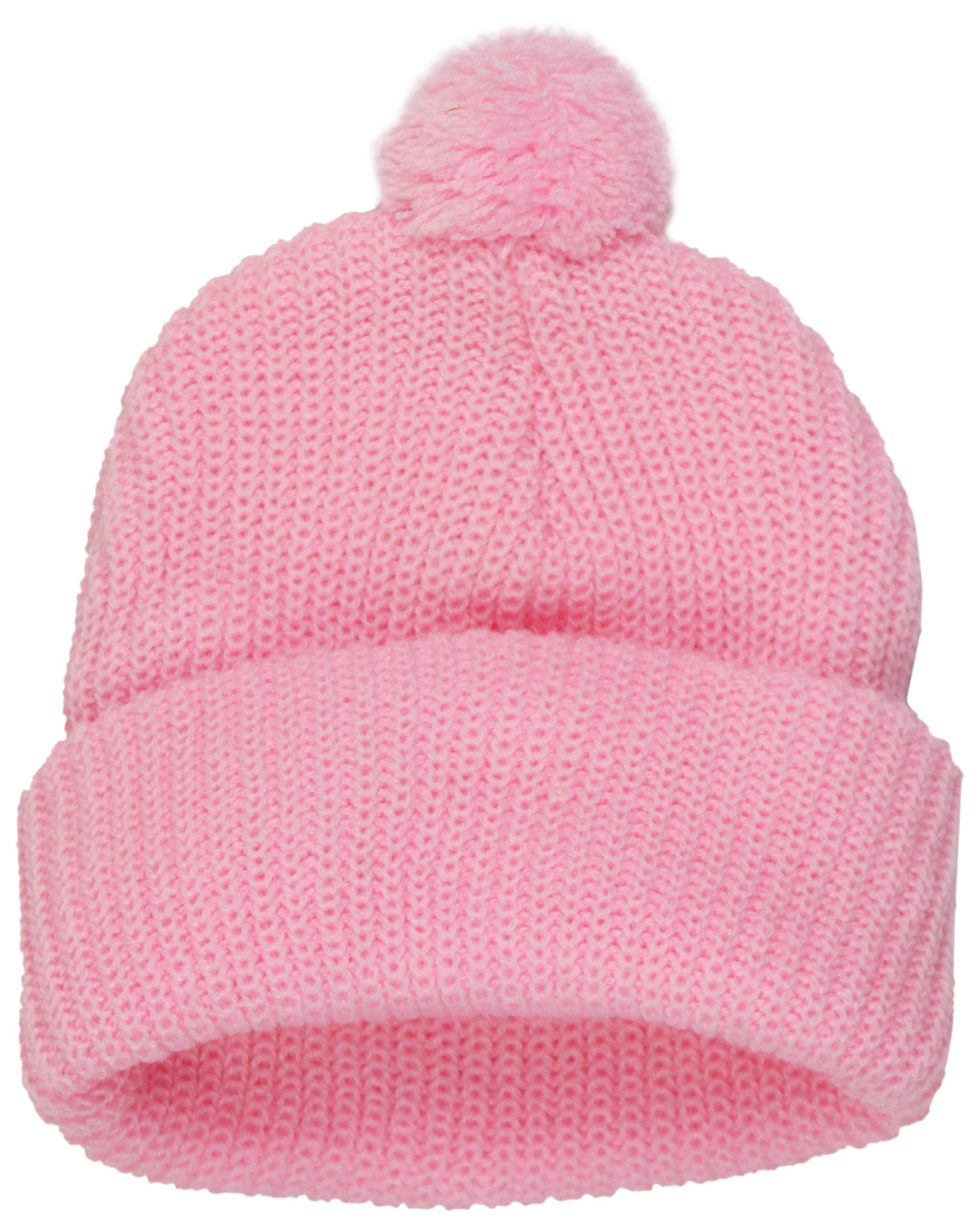 ToBeInStyle - Paquete de 6 gorros de invierno de acrílico suave y elástico para niños - Negro - talla única