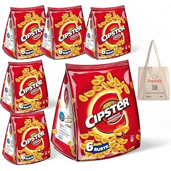 36 x Saiwa Chips Cipster Crisps 6 x 6 serving Bags of 23 g Potato Chips Salted