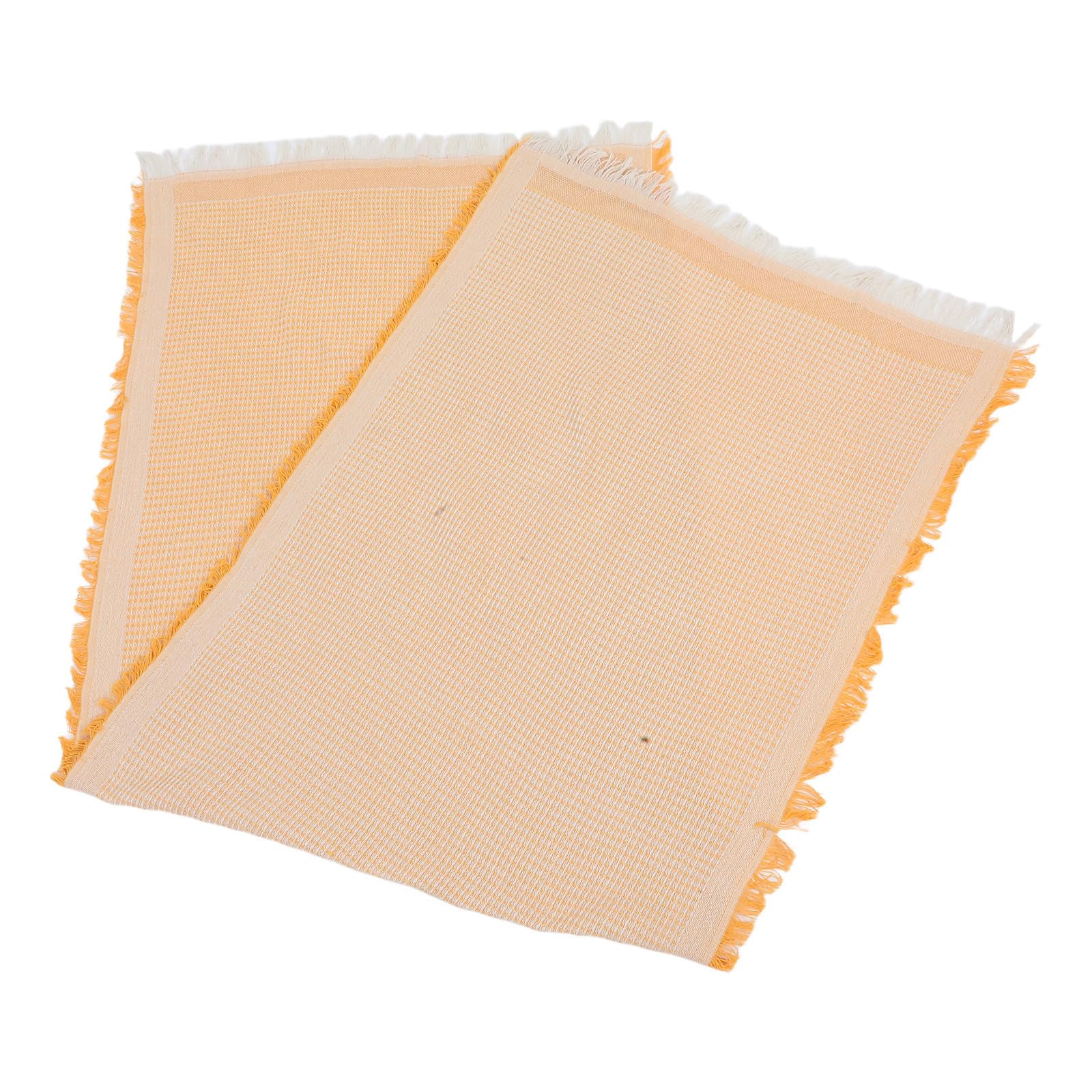 3 Piezas Manta de Picnic de Algodón Amarillo, Transpirable y Elegante
