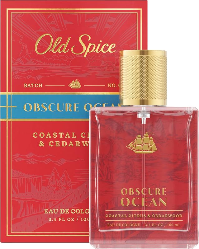 Cologne for Men, Premium & Pairable Fragrance Spray, Obscure Ocean with Coastal Citrus & Cedarwood Signature Scent, Masculine & Sophisticated for Day & Night Wear, Eau de Cologne, 3.4 fl oz