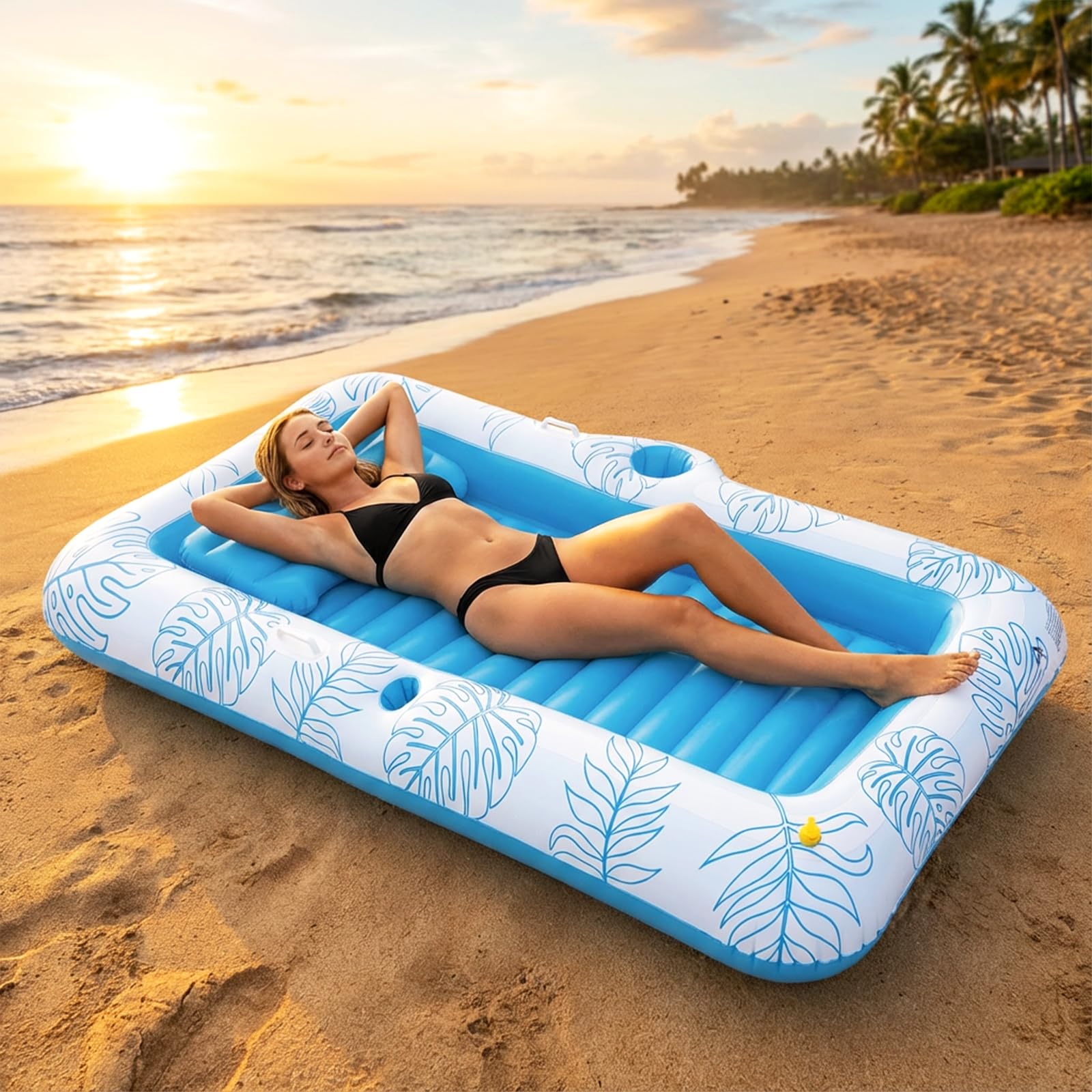 Zeraty Chaise de piscine gonflable pour adultes, adolescents et enfants – Chaise de piscine rafraîchissante pour lac, plage et fêtes au bord de la piscine