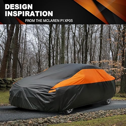 Miniatura 5 de Funda de automóvil para todo tipo de clima, impermeable, ajuste universal, sedán, Kia Forte, Nissan Sentra, Porsche 911, Chevy Volt, Honda Insight,