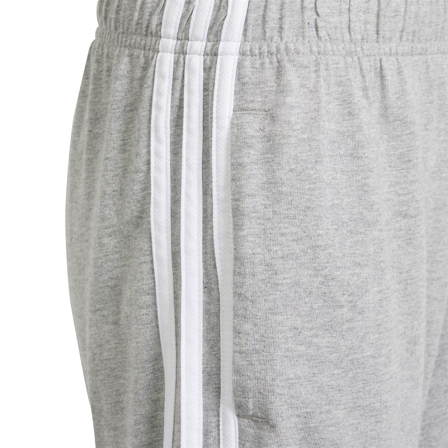 adidas Unisex Kinder Essentials 3-Stripes Knit Shorts, medium Grey Heather/White, 9-10 Years