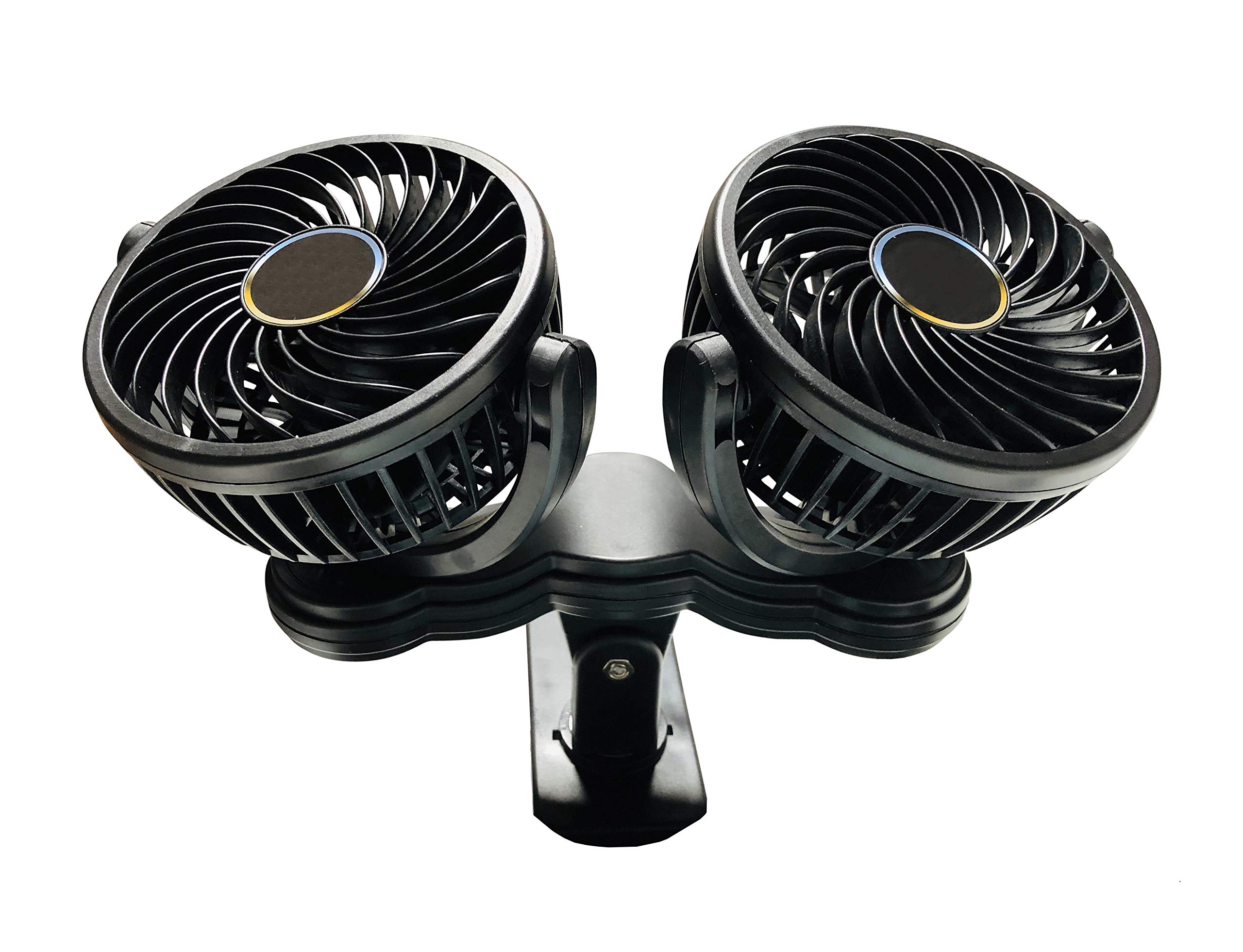 Professional EZ Travel Collection 12 Volt Dual Head Fan (Fully Adjustable)
