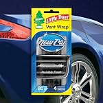 LITTLE TREES Car Air Freshener. Vent Wrap Provides Long-Lasting Scent, Slip on Vent Blade. New Car Scent, 16 Air Fresheners