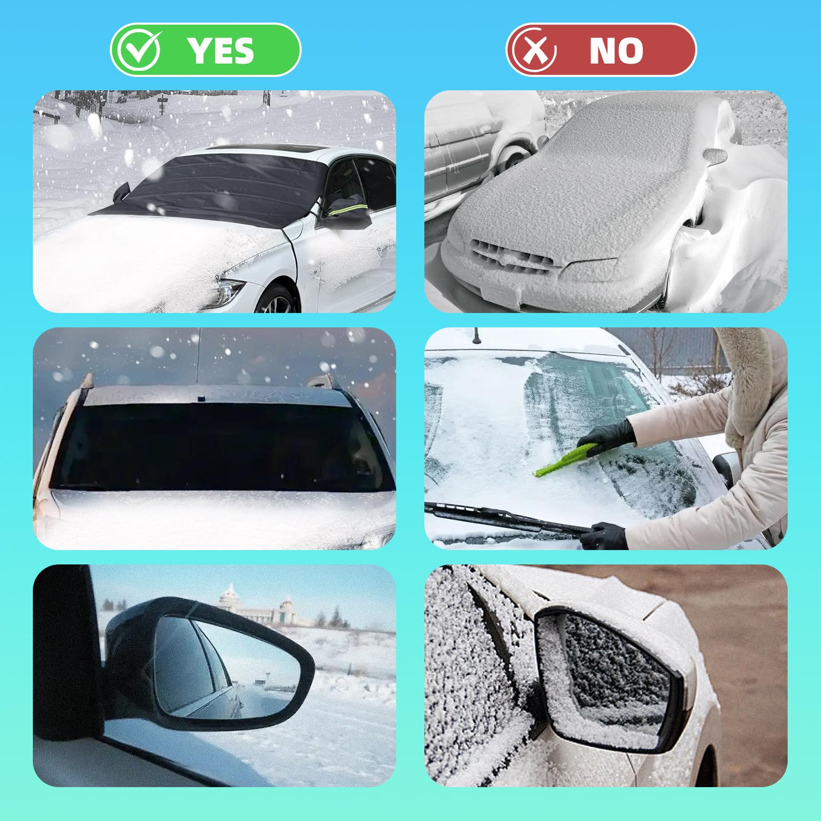 Protege Pare Brise Givre, Couverture Pare Brise Voiture