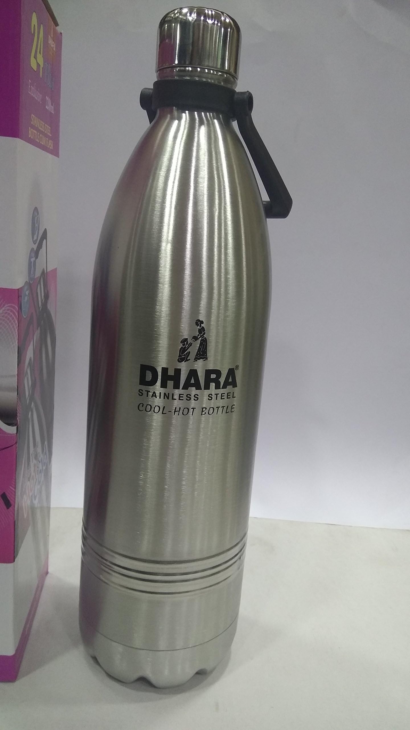 Dhara 24 Plus Steel Bottle, 2200 ml, Multicolour