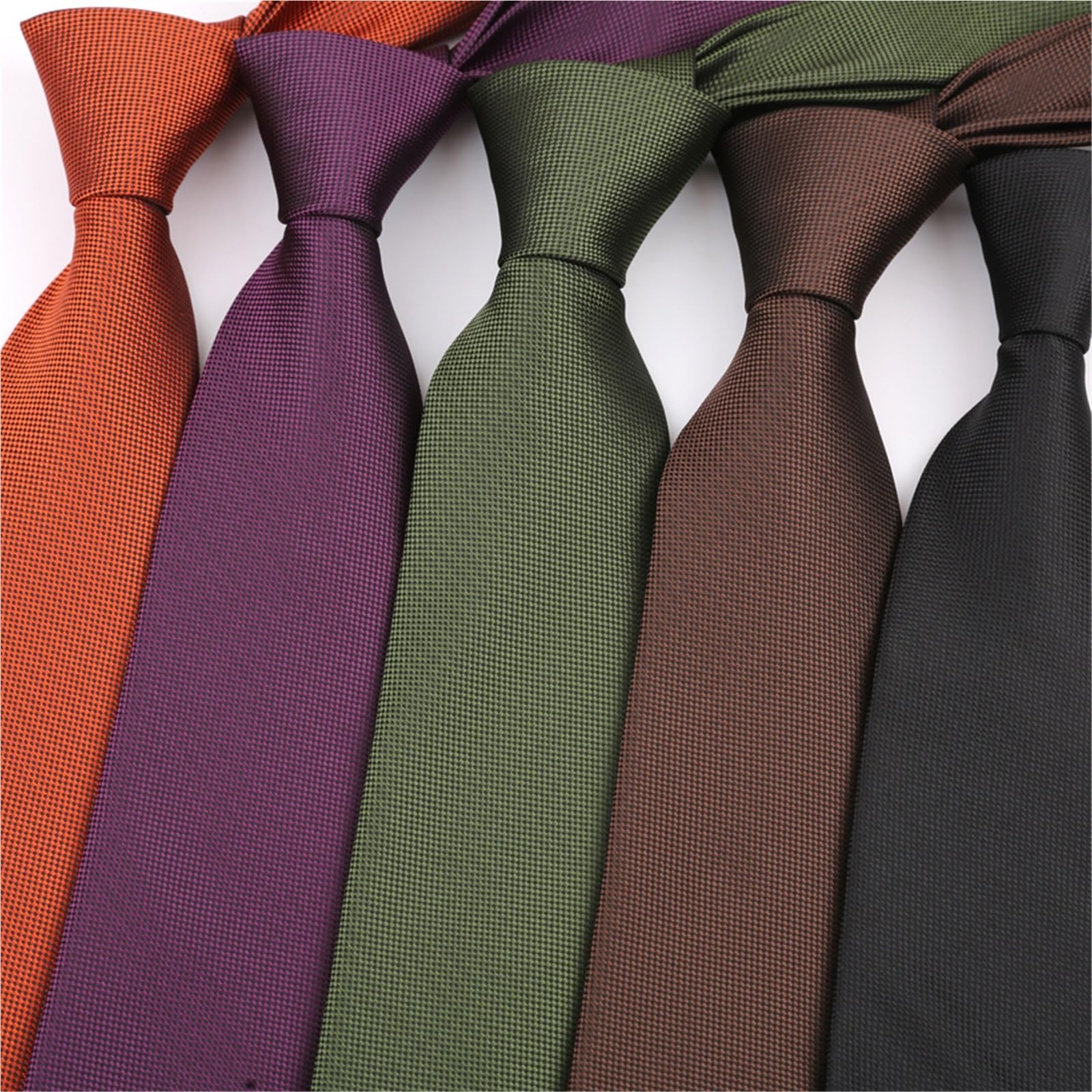 Cravate Homme Tenue Formelle Cravate Tissée En Jacquard Solide De 8CM, for Marié, Fête Mariage D'affaires for Homme