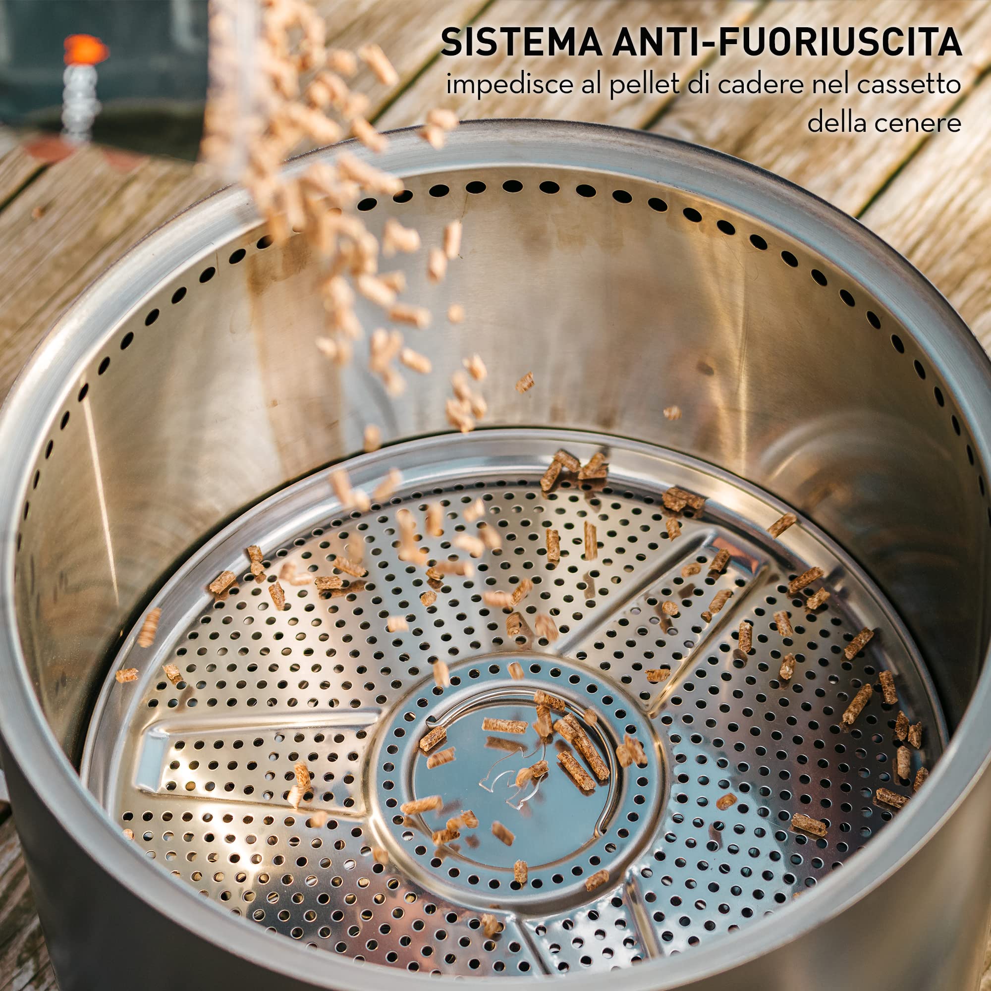 Solo Stove Inserto per Pellet per Braciere Ranger | Accessorio per il braciere da esterno Ranger, Prolunga per la combustione dei pellet, Combustione sicura, Acciaio inox, Diametro: 33,4 cm