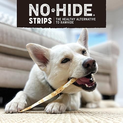 Miniatura 4 de EARTH ANIMAL Receta de salmón sin tiras masticables naturales sin cuero crudo para perros, golosinas para perros grandes a pequeños, hechos en los