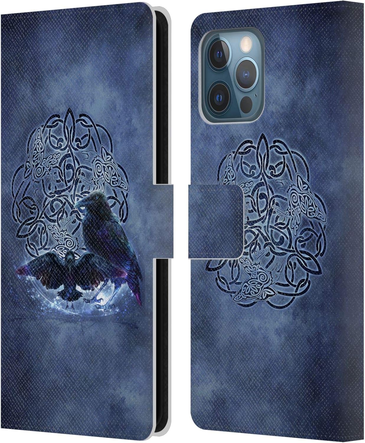 Head Case Designs Officially Licensed Brigid Ashwood Owl Celtic Wisdom Leather Wallet Case Compatible with Apple iPhone 12 Pro Max