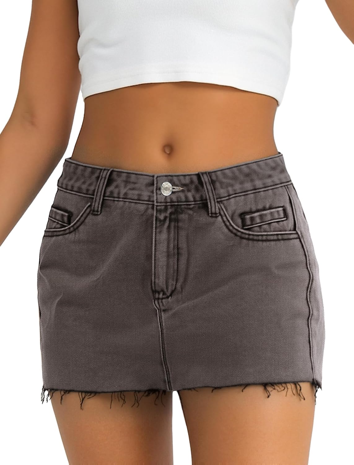 EMMIOL Skirts for Women Mid/Low Rised Sexy Mini Dress 2026 Trendy Summer Y2k Clothes Denim Skirt