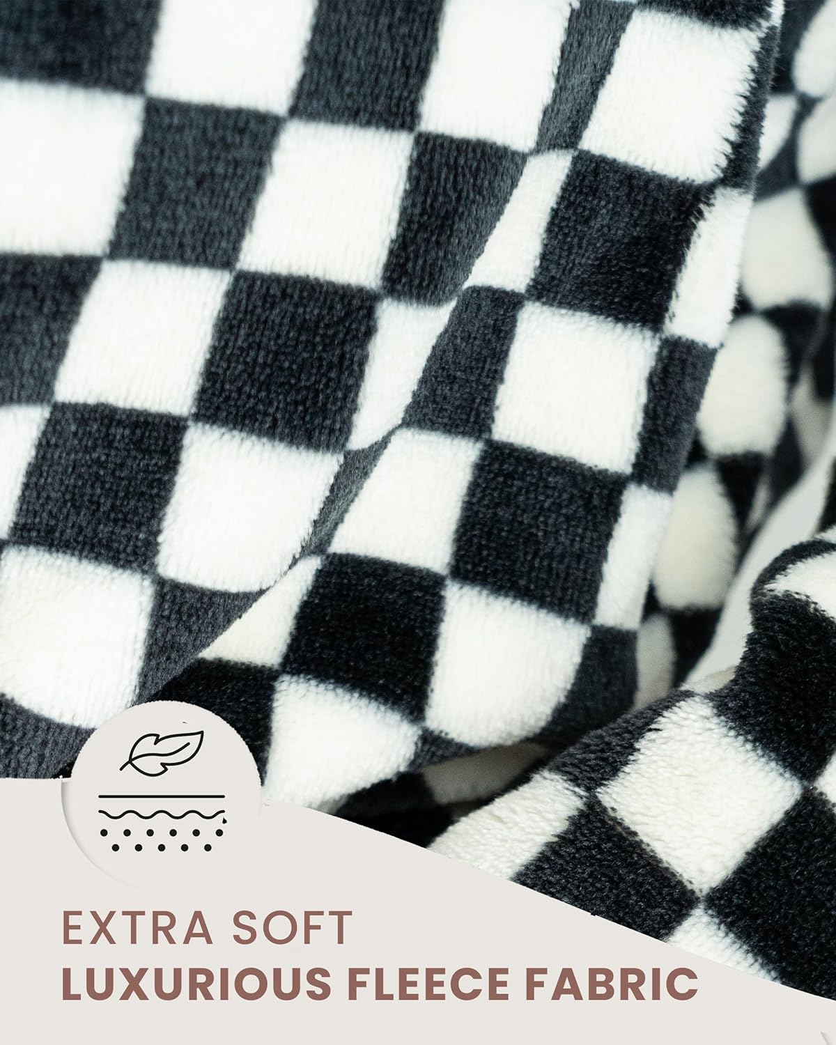 Fleece Robes Women Thick Plush Womens Robe Cozy Ladies Bathrobe Bath Robes Female Long & Soft, Christmas Black & White Robe