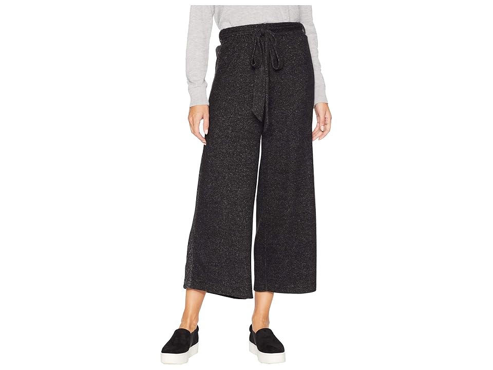 

B Collection by Bobeau Doris Cozy Knit Crop (Raven Black Mix) Women's Casual Pants