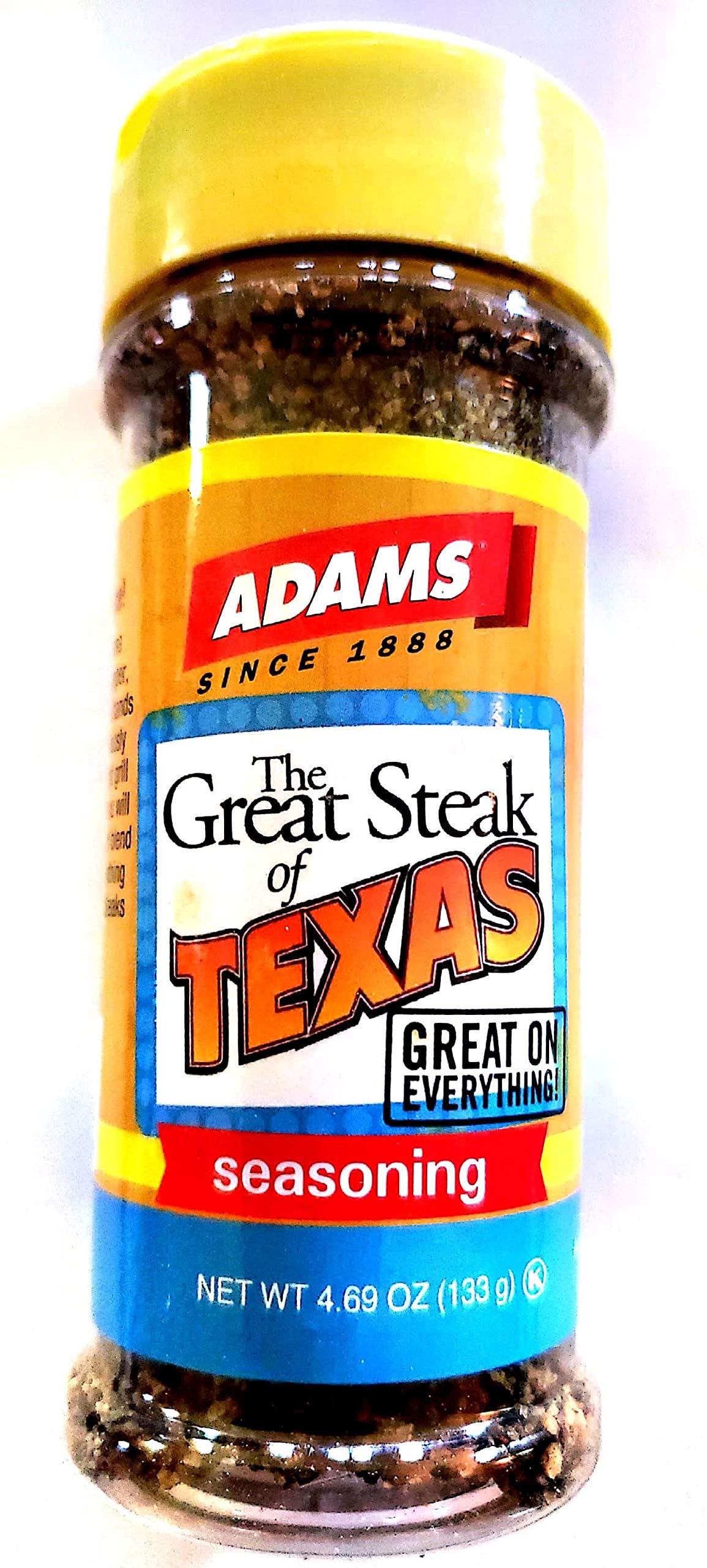 Adam's Seasonings 3.5-6oz Container (Pack of 3) Choose Flavor Below (The Great Steak of Texas 4.69oz) by Adams Extracts