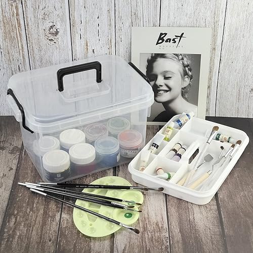 Miniatura 6 de Paquete de 1 recipiente transparente para botiquín de primeros auxilios, caja de almacenamiento de medicamentos de viaje con bandeja