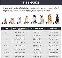 Vista 339 de Bedsure - Cama ortopédica XXL para perros, sofá cama lavable para perros gigantes, espuma de soporte con funda extraíble y lavable, forro Marrón