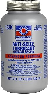 Permatex 80078 Anti-Seize Lubricant with Brush Top Bottle, 8 oz. by Permatex