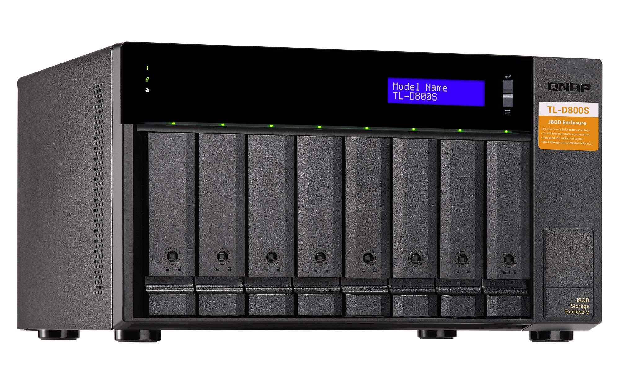 Qnap TL-D800s - Array Di Dischi Rigidi - 8 Alloggiamenti (satA-600)