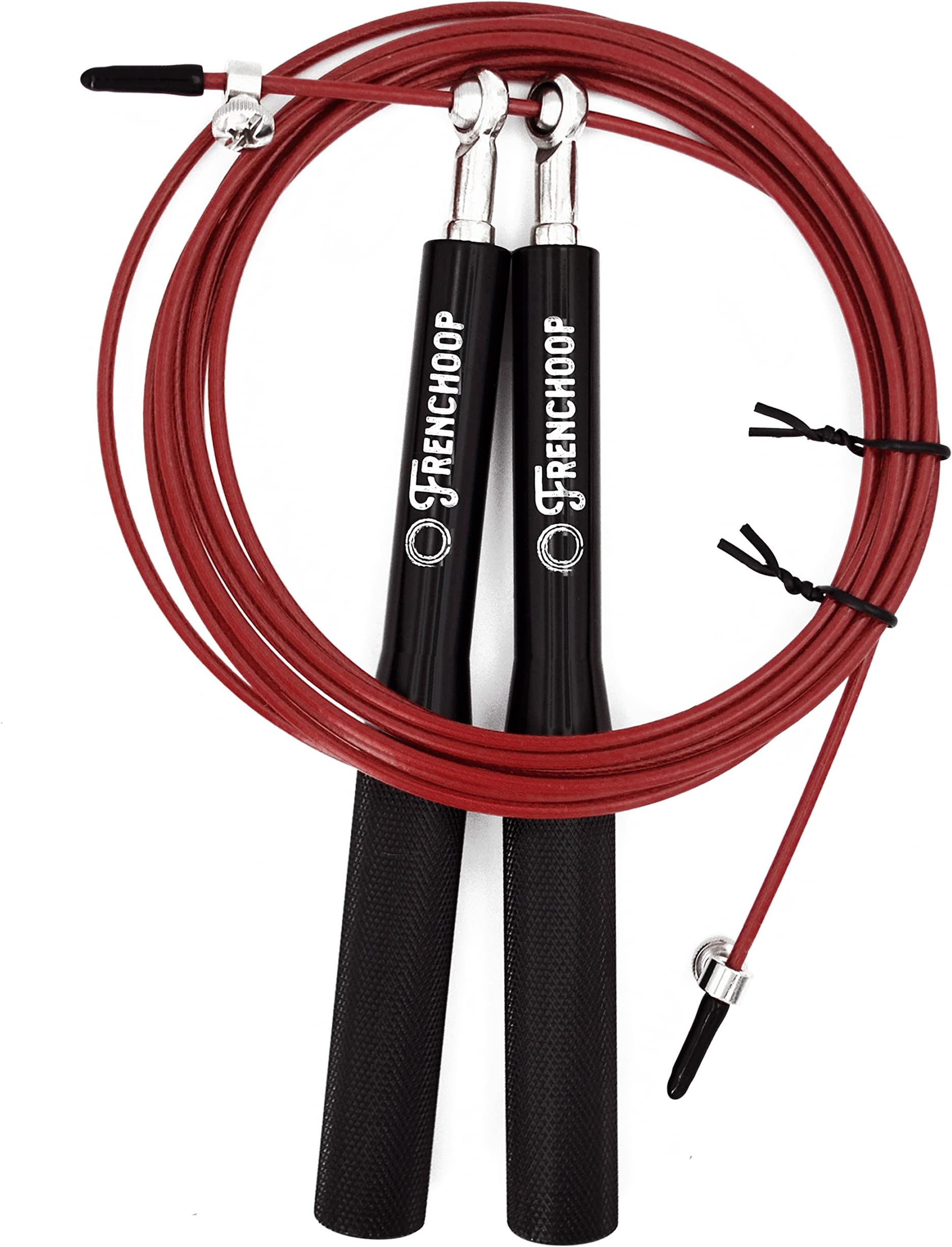 Frenchoop Skipping Rope - Super Fast – Aluminium Handle, Adjustable Length, 3 m, Light Weight – 2.5 mm² Section, Crossfit, WOD,, Boxing, MMA, Martial Arts – Adjustable for Adults, Men, Women and Children