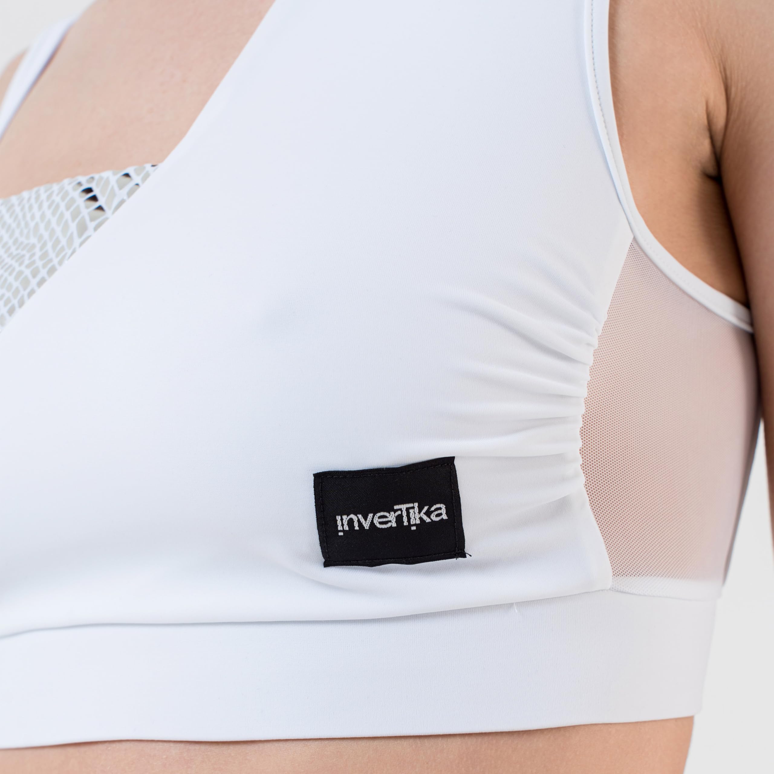 Invertika Completo Sportivo Donna Pole Dance Top Double-Face Elegante & Slip Effetto Push Up