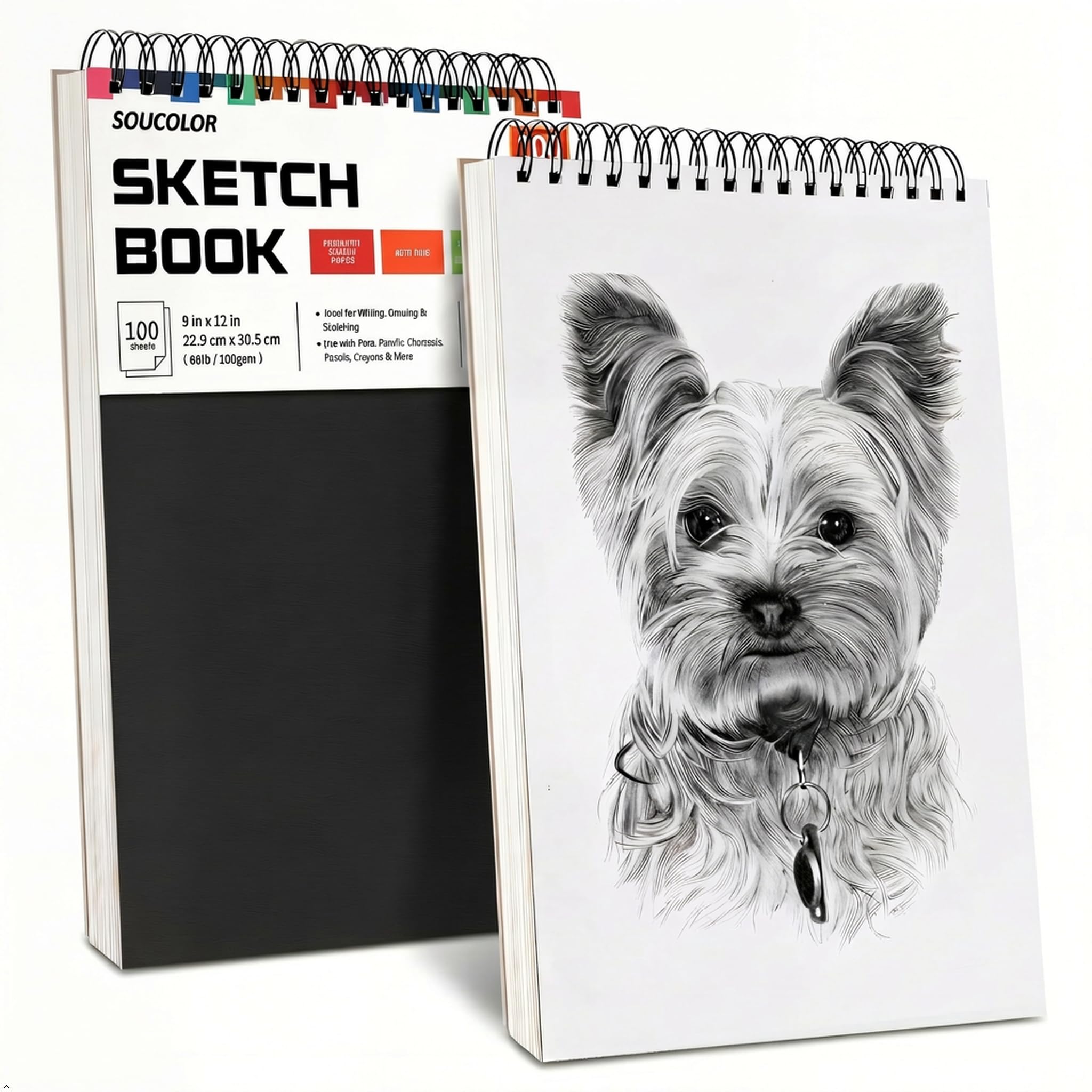 Soucolor Sketchbook - 100 Sheets for Artists -31