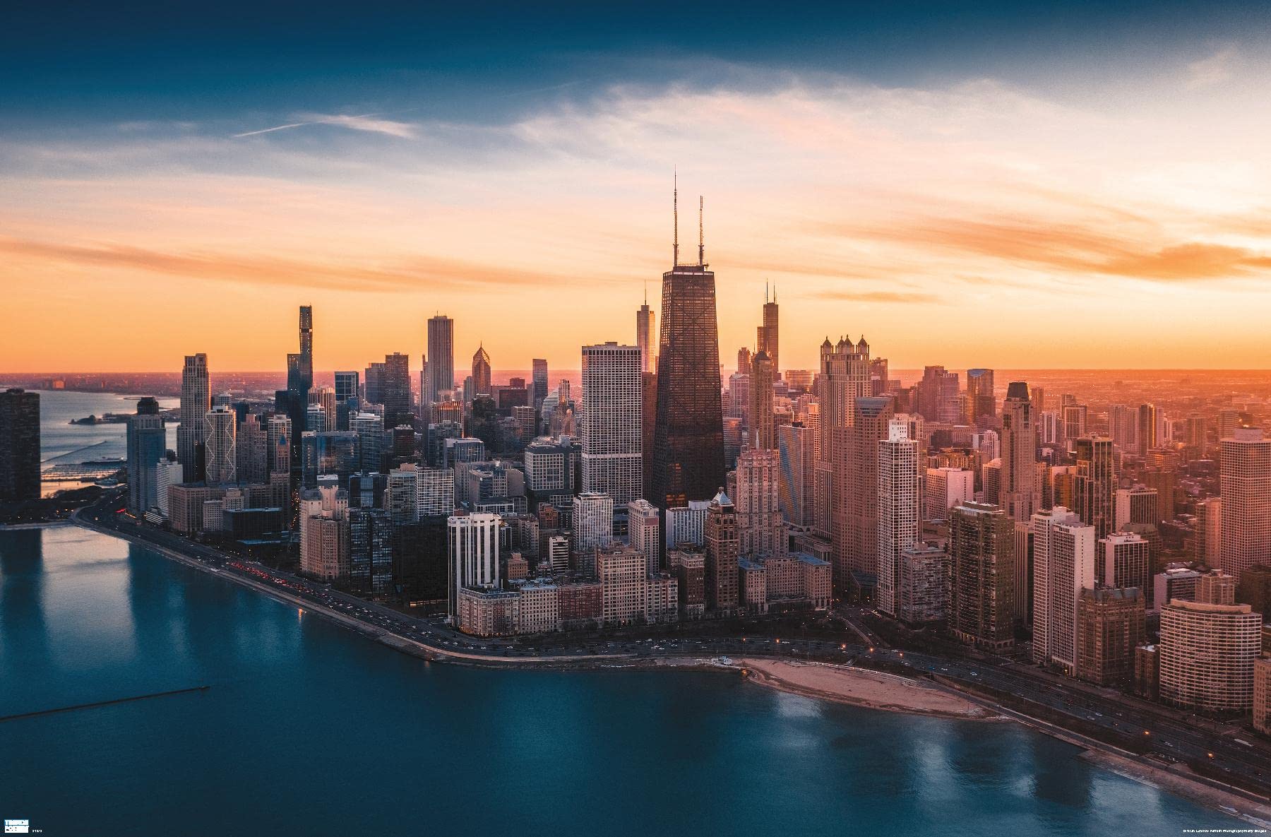 Trends International Cityscapes - Chicago, Illinois Wall Poster