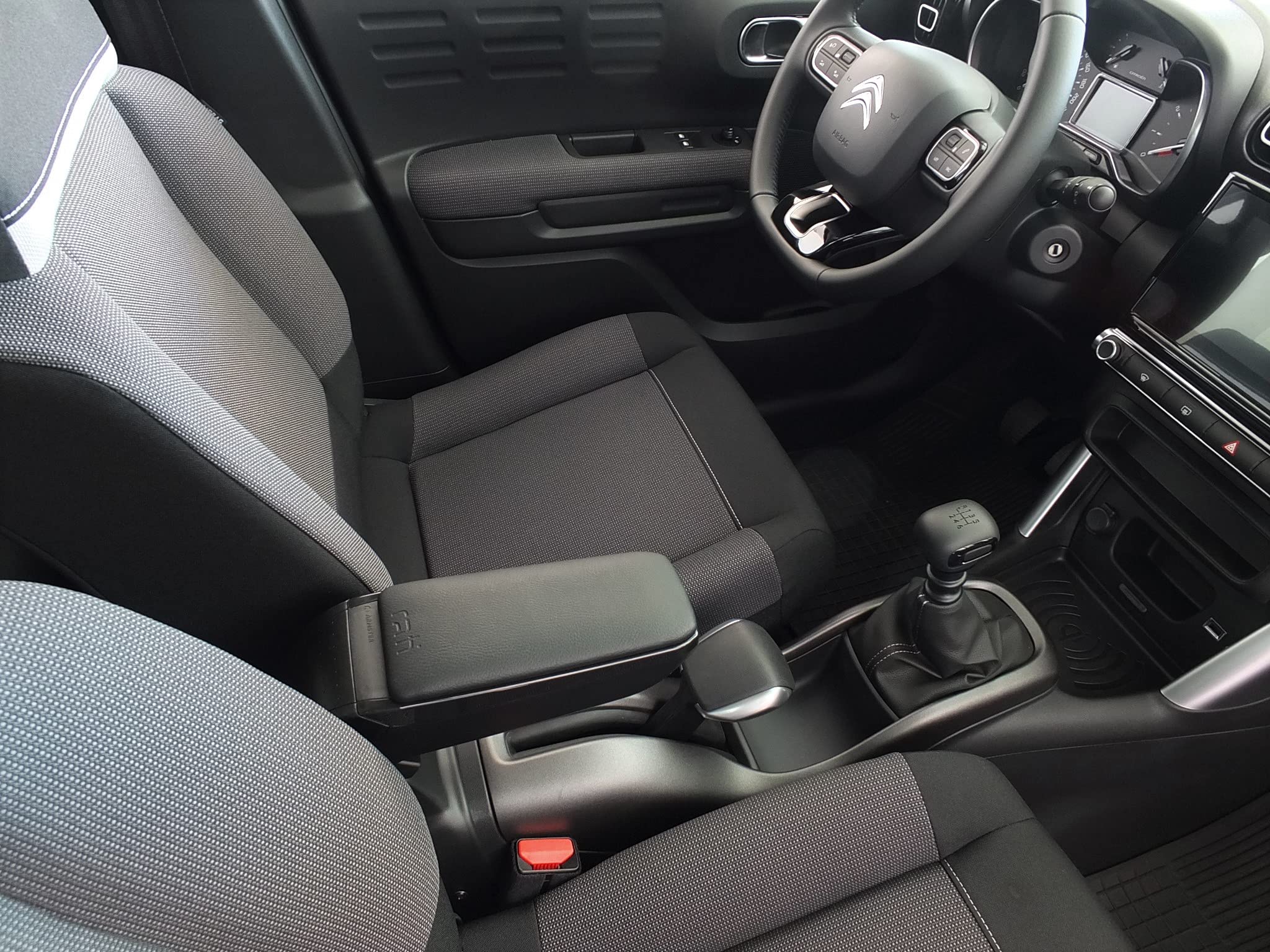 Rati armster S Bracciolo centrale, compatibile con CITROEN C3 AIRCROSS 2021- I bracciolo centrale con vano portaoggetti I su misura per consolle centrale