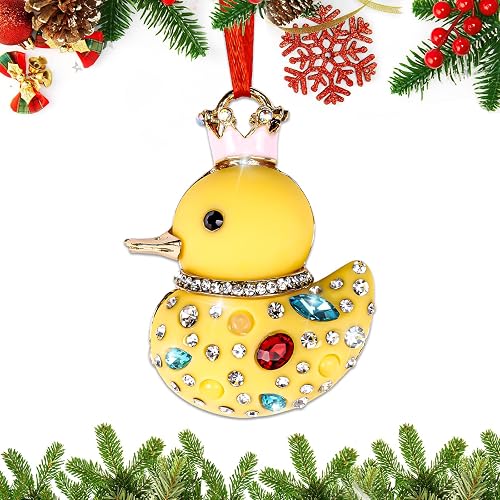 Yellow Duck Christmas Ornaments for Kids 2025 Rubber Duck Ornaments
