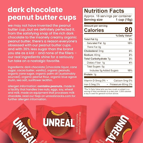 UNREALVariety Pack (3 Bag Sampler) | Less Sugar, Fair Trade, Non-GMO Ingredients with no Corn Syrup or Sugar Alcohols, No Soy