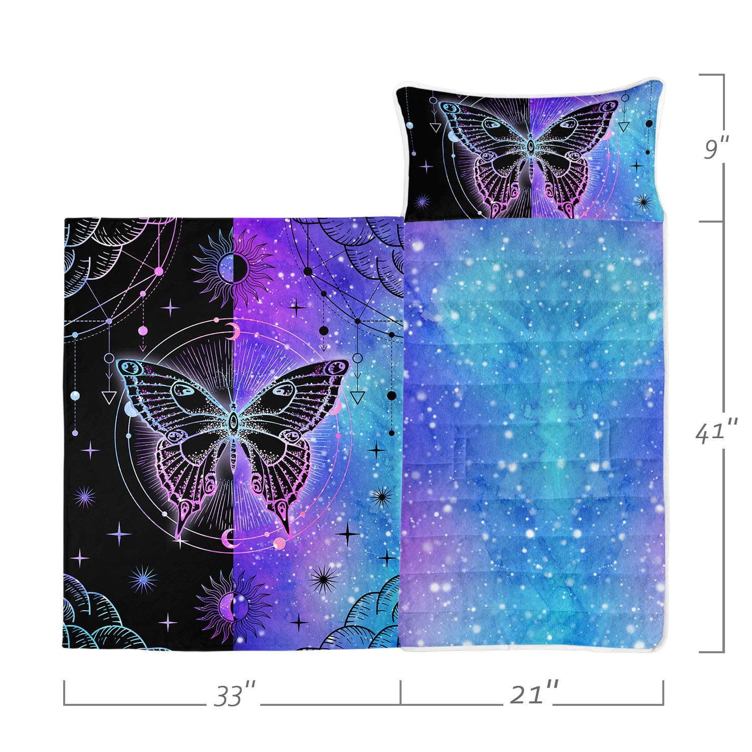 HOSIMA Nap Mat -Butterfly Sleeping Bag with Removable Pillow - Image 2